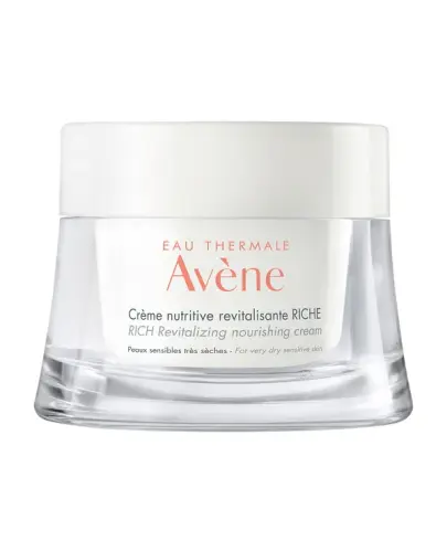 Avene LesEssentiels Riche Odżywczy krem rewitalizujący bogata konsystencja, 50 ml - Bogata, kremowa konsystencja dla bardzo suchej skóry z olejkami zmiękczającymi, masłem shea i odżywczym woskiem