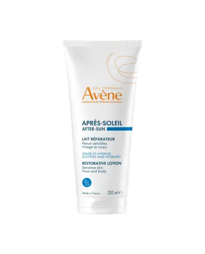 Avene Thermale Apres-Soleil, regenerujący balsam po opalaniu, 200 ml - Regenerujący balsam po opalaniu do pielęgnacji skóry twarzy i ciała po opalaniu