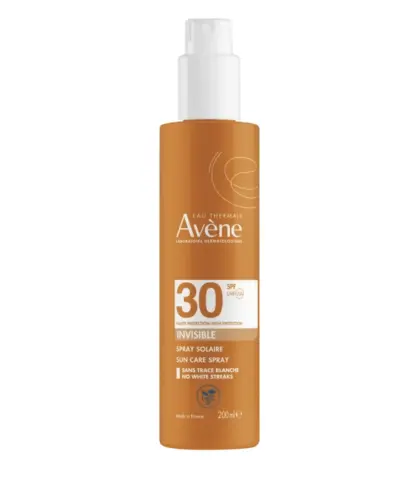 Avene Spray przeciwsłoneczny SPF 30, 200 ml - Całkowicie niewidoczny na skórze