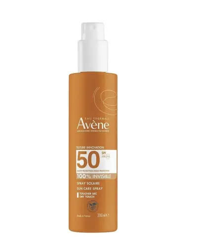 Avene Spray przeciwsłoneczny SPF 50, 200 ml - Niewidoczny na skórze