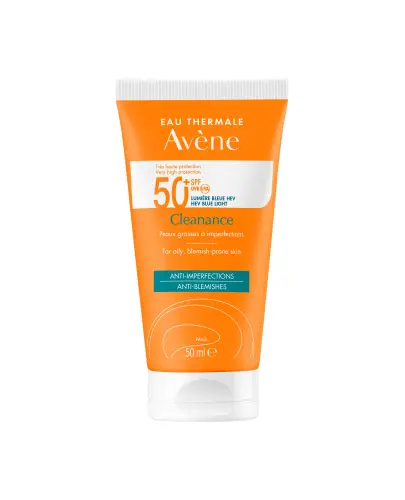 Avene Cleanance SPF 50+ Krem koloryzjujący, 50 ml - Dla skóry tłustej i skłonnej do niedoskonałości