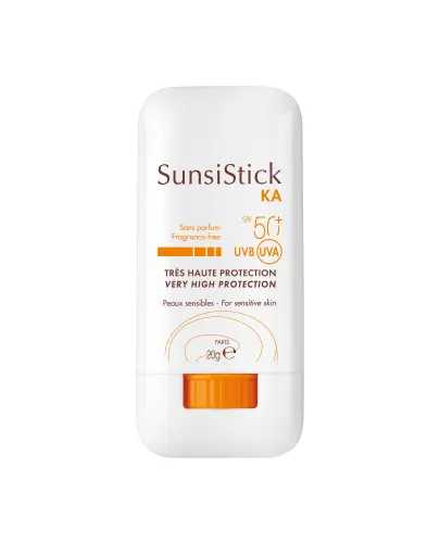 AVENE Sunsistick KA SPF 50+ sztyft, 20 g - Sztyft zapewniający ochronę przeciwsłoneczną skórze wrażliwej i skłonnej do rogowacenia słonecznego