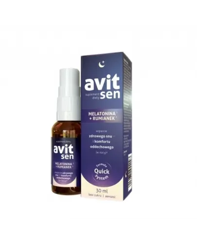 Avit Sen Aerozol do gardła, 30 ml - Melatonina + Rumianek