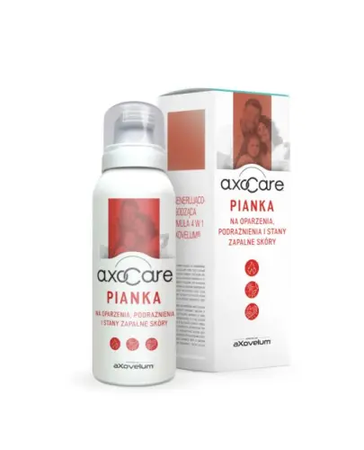 AxoCare Pianka, 85 ml - Wspomaga leczenie i łagodzenie skutków oparzeń i uszkodzeń skóry