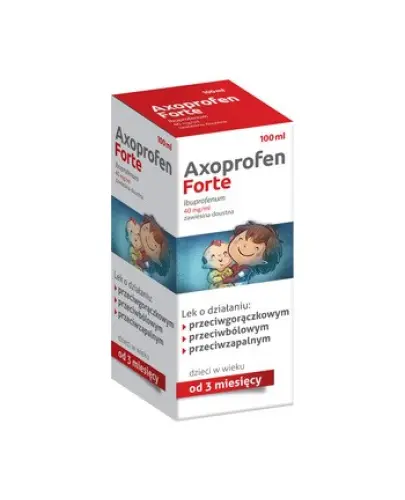 Axoprofen Forte zawiesina doustna, 100ml - Zawiesina o działaniu przeciwbólowym, przeciwgorączkowym i przeciwzapalnym