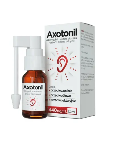 Axotonil aerozol do uszu, 10ml - Na ból ucha