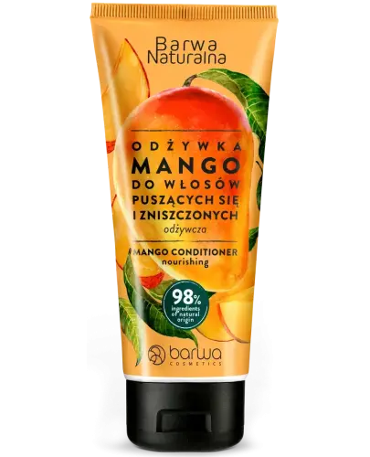 Barwa Naturalna Mango, odżywka do włosów, 200 ml - Do włosów zniszczonych, puszących się