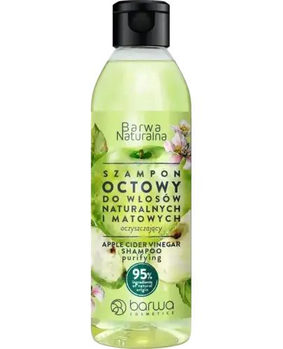 Barwa Naturalna Szampon octowy, 300 ml - Szampon do włosów naturalnych i matowych