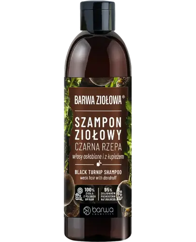 Barwa Ziołowa Czarna Rzepa, Szampon, 250 ml - Do włosów osłabionych i z łupieżem