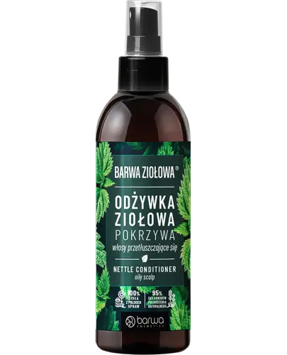 Barwa Ziołowa, Odżywka Ziołowa Pokrzywa, Spray, 250 ml - Do włosów przetłuszczających się