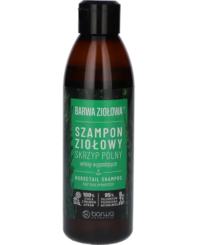 Barwa Ziołowa, Szampon ziołowy Skrzyp polny, 250 ml - Szampon ziołowy do włosów wypadających