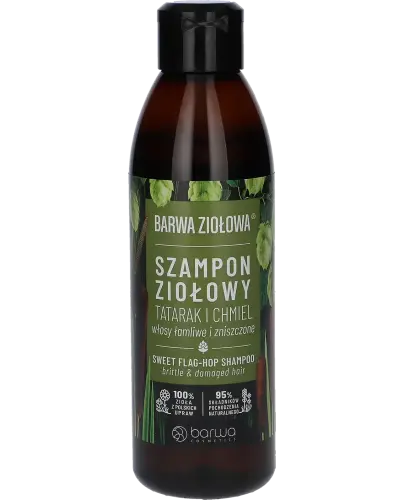 Barwa Ziołowa Tartak i Chmiel, Szampon, 250 ml - Do włosów łamliwych i zniszczonych