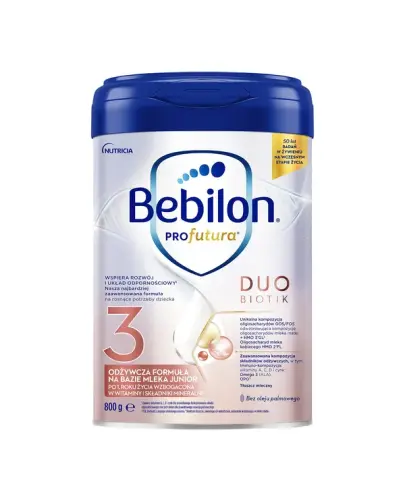 Bebilon Profutura Duo Biotik 3 Odżywcza formuła na bazie mleka Junior, 800 g - Dla dziecka po 1. roku życia