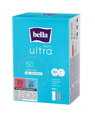 Bella Panty Ultra Wkładki higieniczne normal mixform, 50 sztuk - Wkładki higieniczne do stringów