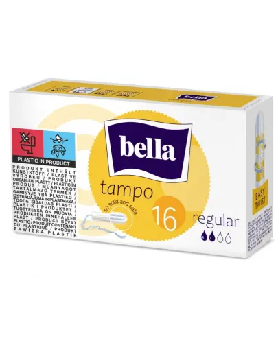 Bella Tampo Regular Tampony higieniczne, 16 sztuk - Na średnie krwawienie menstruacyjne