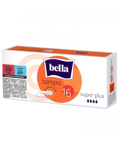 Bella Tampo Super Plus Tampony higieniczne, 16 sztuk - Na obfite krwawienie menstruacyjne