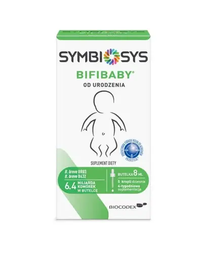 Bifibaby Symbiosys, 8 ml - Probiotyk dla noworodków i niemowląt