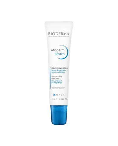 Bioderma Atoderm Lèvres Baume Balsam do ust, 15 ml - Codzienna kuracja nawilżająca, która łagodzi, odżywia i naprawia uszkodzone usta