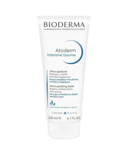 Bioderma Atoderm Intensive Baume Balsam,  200 ml - Zmniejszenie swędzenia i trwała odbudowa bariery ochronnej skóry