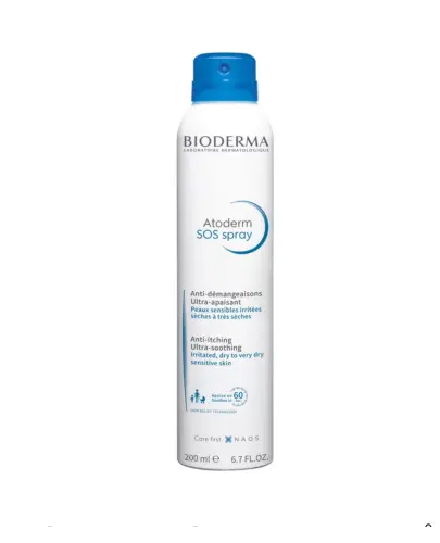 Bioderma Atoderm SOS Spray, 200 ml - Ultrałagodzący spray eliminujący swędzenie skóry