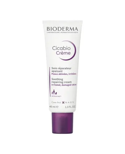 Bioderma Cicabio Creme Krem łagodząco-odbudowujący, 40 ml - Krem naprawczo-kojący, który odbudowuje wysokiej jakości naskórek