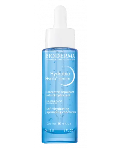 Bioderma Hydrabio Hyalu+ Serum przeciwzmarszczkowe, 30 ml  - Nawilżające serum przeciwzmarszczkowe, nadające jędrność skórze