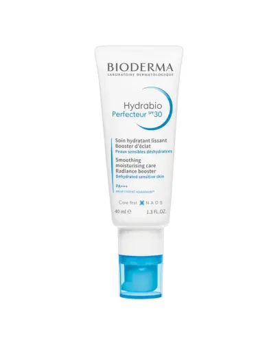 Bioderma Hydrabio Perfecteur SPF 30 krem nawilżający, 40 ml - Zapewnia ochronę przed szkodliwym promieniowaniem UV