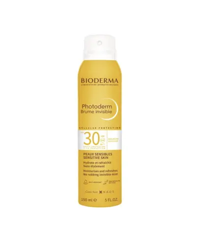 Bioderma Photoderm Brume Invisible SPF 30+, mgiełka do ciała, 150 ml - Mgiełka niewidoczna do ciała chroniąca przed promieniowaniem UVA i UVB