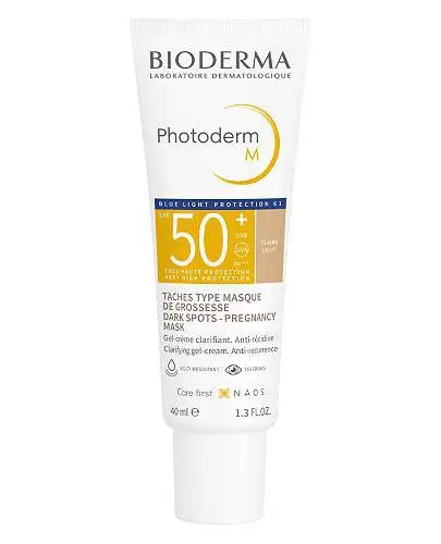 Bioderma Photoderm M Krem tonujący przebarwienia SPF 50+, 40 ml  - Krem do skóry z tendencją do przebarwień, odcień jasny