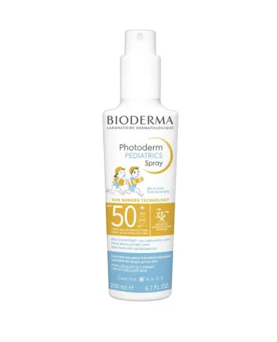 Bioderma Photoderm Pediatrics Spray SPF 50+, 200 ml - Ochronny spray przeciwsłoneczny do twarzy i ciała dla dzieci