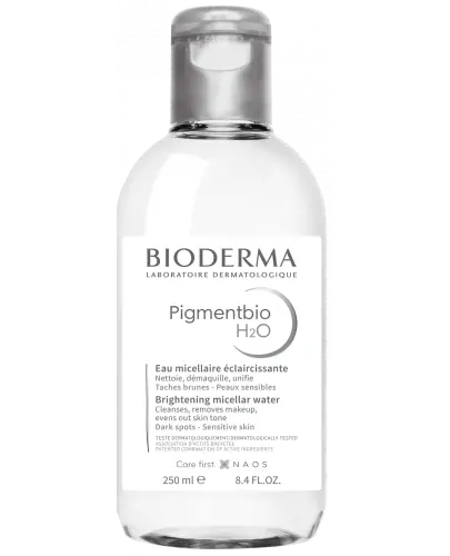 Bioderma Pigmentbio H2O, płyn micelarny, 250 ml - Oczyszczająca i rozjaśniająca skórę woda micelarna 