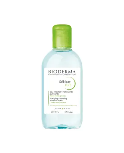 Bioderma Sebium H2O Woda micelarna, 250 ml - Oryginalna woda micelarna oczyszczająca skórę. Działa antybakteryjnie, zachowując jej naturalną równowagę