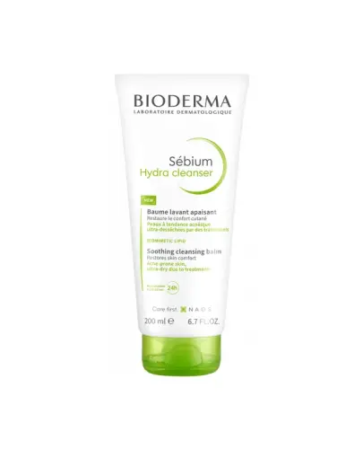 Bioderma Sebium Hydra Cleanser Oczyszczająca emulsja kojąca, 200 ml - Codzienny preparat oczyszczający do skóry ze skłonnością do trądziku