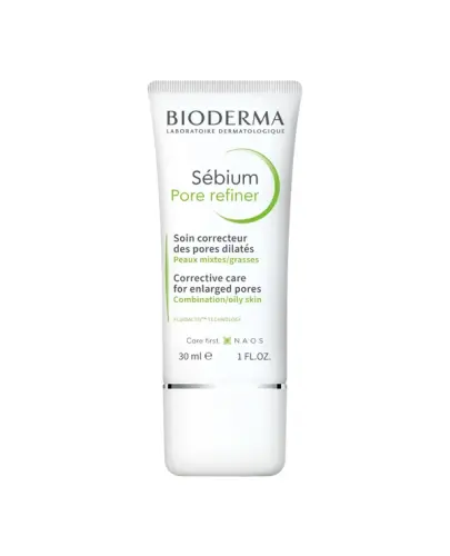 Bioderma Sebium Pore refiner Korygujący preparat zwężający pory, 30 ml - Wygładza skórę i poprawia jej wygląd, przywraca skórze jej naturalny blask