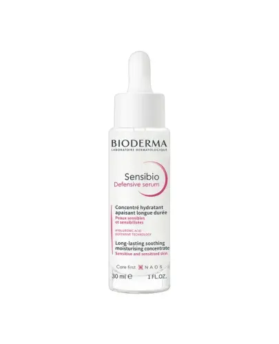 Bioderma Sensibio Defensive Serum Łagodzące serum nawilżające, 30 ml - Łagodzące serum nawilżające spowalniające oznaki przedwczesnego starzenia się skóry