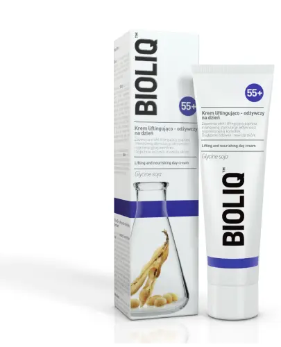 Bioliq 55+, krem liftingująco–odżywczy na dzień, 50 ml - Dogłębnie odżywia i nawilża skórę