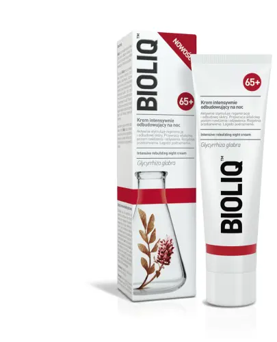 Bioliq 65+, krem na noc, 50ml - Intensywnie odbudowujący krem na noc, podnosi poziom nawilżenia skóry