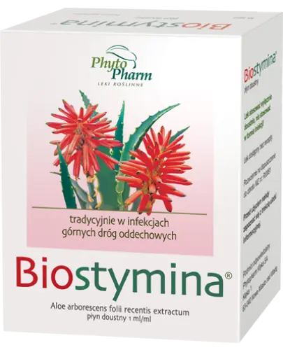 Biostymina płyn doustny, 10 ampułek - Płyn doustny, który leczy infekcje górnych dróg oddechowych o podłożu bakteryjnym i wirusowym