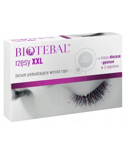 Biotebal rzęsy XXL Serum pobudzające wzrost rzęs, 3 ml - Kompleksowa pielęgnacja rzęs