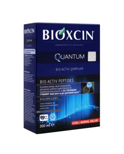 Bioxcin Quantum Szampon do włosów suchych i normalnych, 300 ml - Zapobiega wypadaniu włosów oraz dodaje im objętości