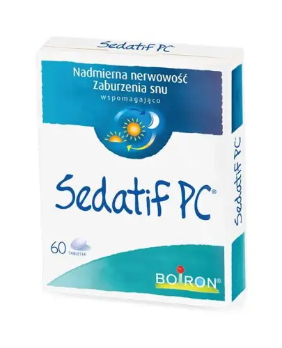 Boiron Sedatif PC, 60 tabletek - Lek homeopatyczny na nadmierną nerwowość. Dla dorosłych, młodzieży i dzieci