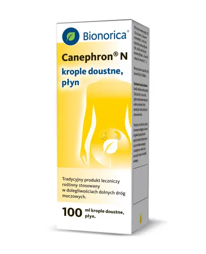 Canephron N, krople doustne, 100 ml -  Na stany zapalne dróg moczowych, zapobiega nawrotom infekcji