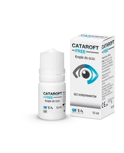 Cataroft Free, 10 ml  - Nawilżające krople do oczu bez konserwantów