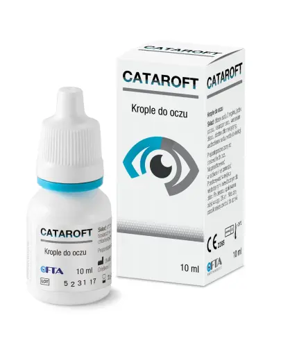 Cataroft, 10 ml  - Nawilżające krople do oczu z jodkiem potasu