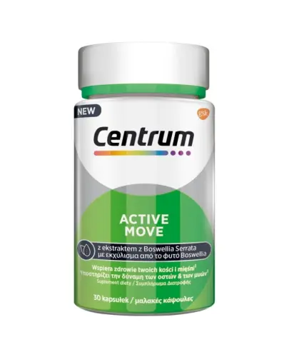 Centrum Active Move, 30 kapsułek - Zestaw witamin oraz minerałów z kwasami omega-3 EPA i DHA z oleju rybiego