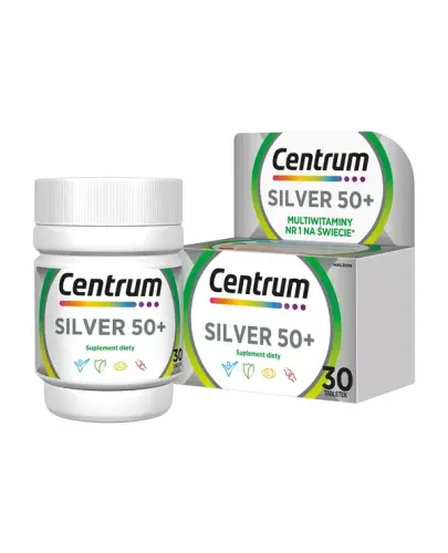 Centrum Silver 50+, 30 tabletek - Zestaw witamin i minerałów dla dorosłych po 50 roku życia