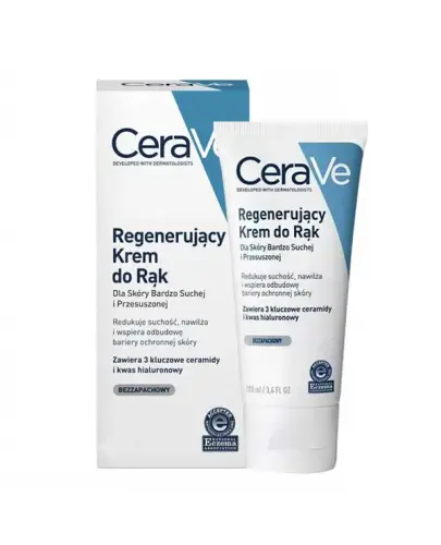 Cerave krem do rąk, 100 ml - Do skóry suchej i przesuszonej