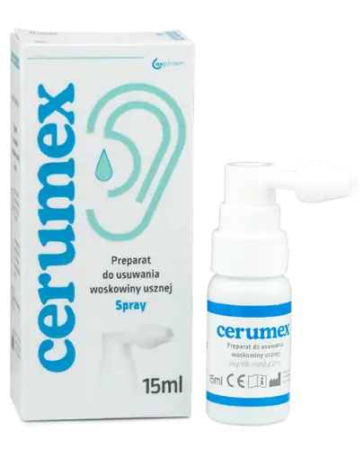 Cerumex MD spray, 30 ml - Do usuwania woskowiny usznej