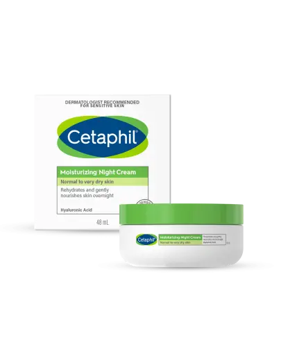 Cetaphil, krem do twarzy na noc, 48 ml - Nawilża i delikatnie odżywia skórę