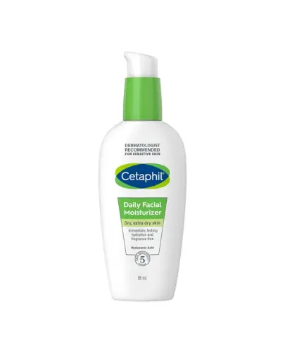 Cetaphil Krem nawilżający do twarzy na dzień z kwasem hialuronowym, 88 ml - Błyskawicznie nawilża skórę i zapewnia jej głębokie, długotrwałe nawilżenie